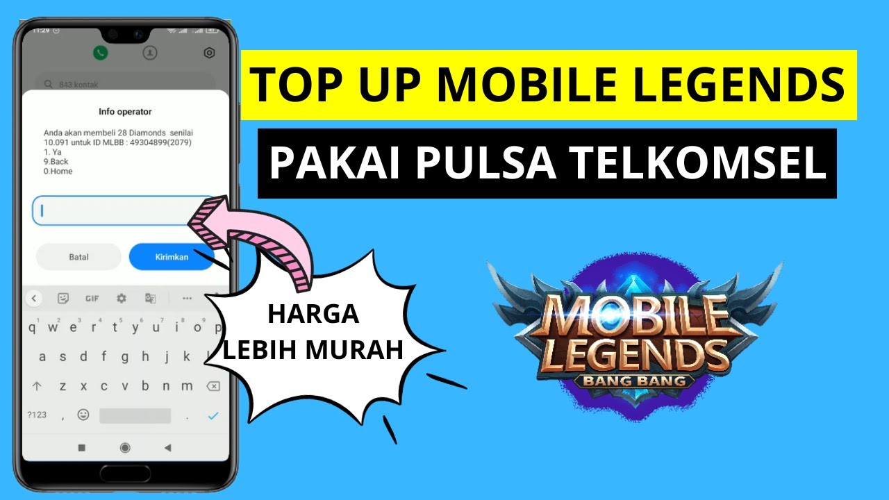 Cara Mudah Top Up ML Pakai Pulsa Telkomsel